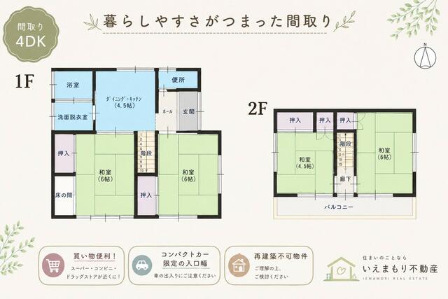 群馬県伊勢崎市の一戸建て | 698万円 | 4DK | 230.74m² | Akiyama house finder