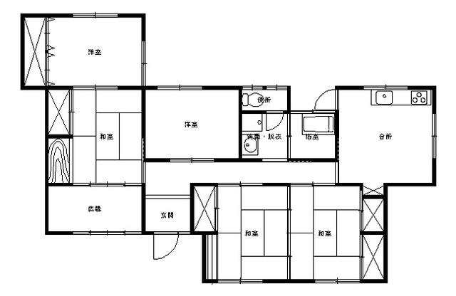 愛媛県新居浜市の一戸建て | 480万円 | 5DK | 313.85m² | Akiyama house finder