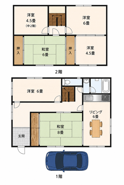 京都府宇治市の一戸建て | 1470万円 | 5LDK | 115.54m² | Akiyama house finder