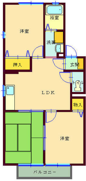 間取：無線インターネット利用無料のファミリータイプ