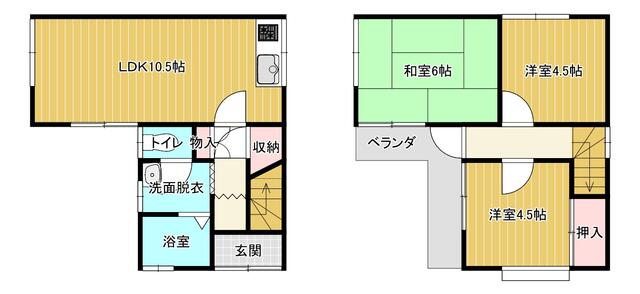 岐阜県本巣郡北方町の一戸建て | 445万円 | 3LDK | 50.48m² | Akiyama house finder