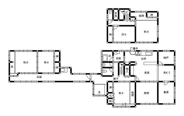 岐阜県恵那市の一戸建て | 800万円 | 7SDK | 1962.61m² | Akiyama house finder