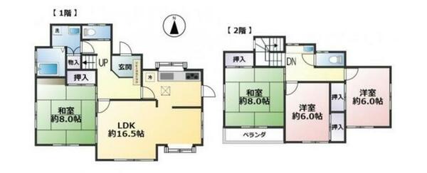 グリーングレーハウス｜千葉県東金市日吉台７丁目(賃貸一戸建4LDK・--・109.71㎡)の写真 その2