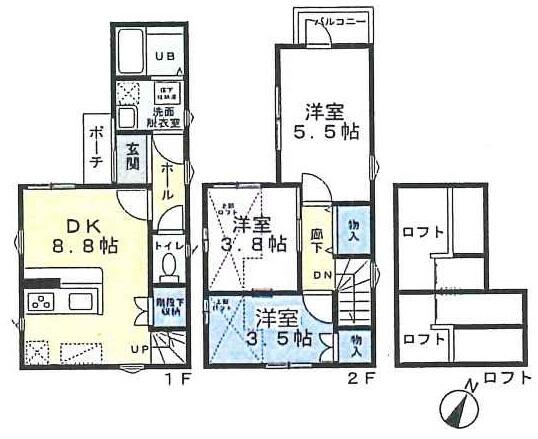 千葉県市川市の一戸建て | 2680万円 | 3DK | 55.64m² | Akiyama house finder