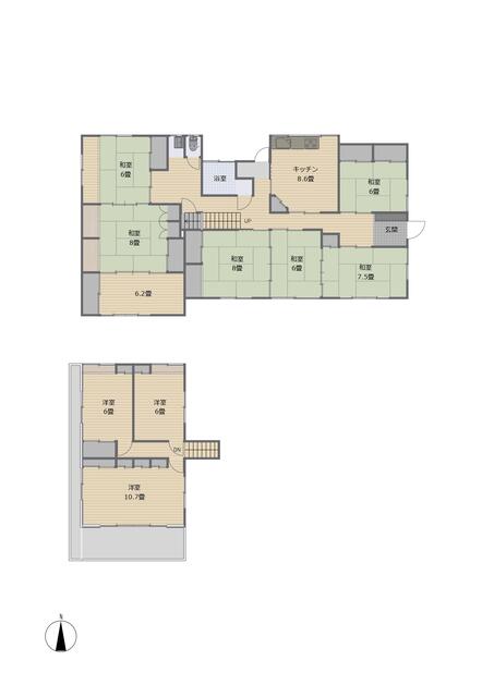 福島県いわき市の一戸建て | 498万円 | 8DK | 843.67m² | Akiyama house finder