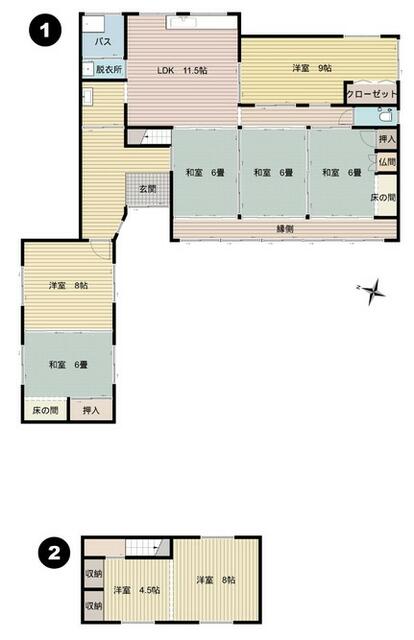 house for sale in 玉名郡玉東町, Kumamoto | ¥3,800,000 | 8LDK | Akiyama hous…