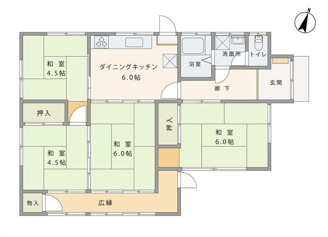 岡山県倉敷市の一戸建て | 350万円 | 4DK | 122.28m² | Akiyama house finder