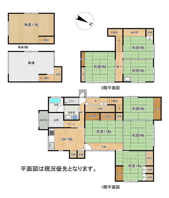 山形県酒田市の一戸建て | 720万円 | 7DK | 324.4m² | Akiyama house finder