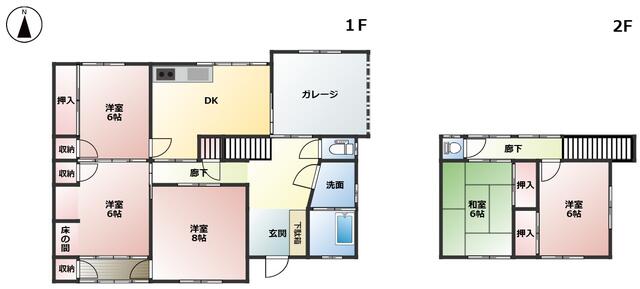 岐阜県大垣市の一戸建て | 698万円 | 5DK | 169.98m² | Akiyama house finder
