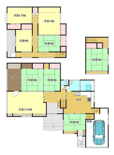 detached 山形県米沢市万世町片子