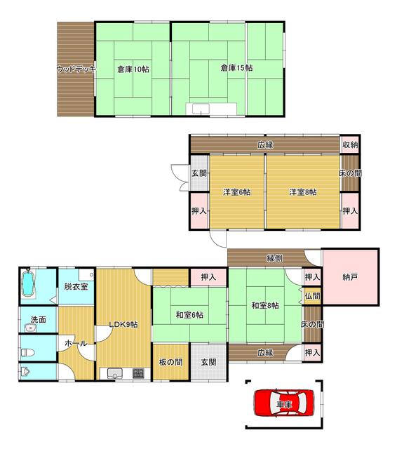 京都府南丹市の一戸建て | 680万円 | 3LDK | 447.93m² | Akiyama house finder
