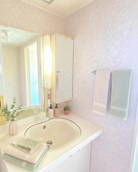 画像6:ミラー付き収納で使い勝手も良く、毎日の身支度がスムーズに。