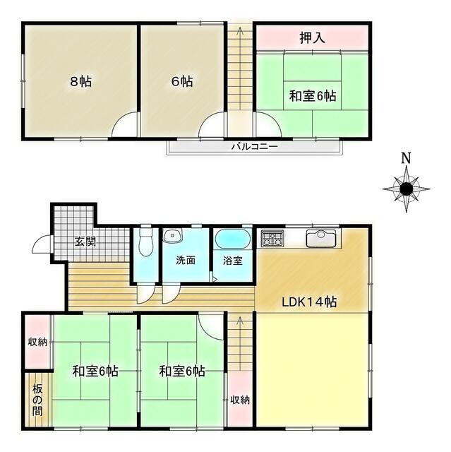 福島県福島市の一戸建て | 880万円 | 5LDK | 222.12m² | Akiyama house finder