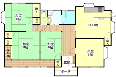 熊本県熊本市の一戸建て | 2500万円 | 4LDK | 992.33m² | Akiyama house finder