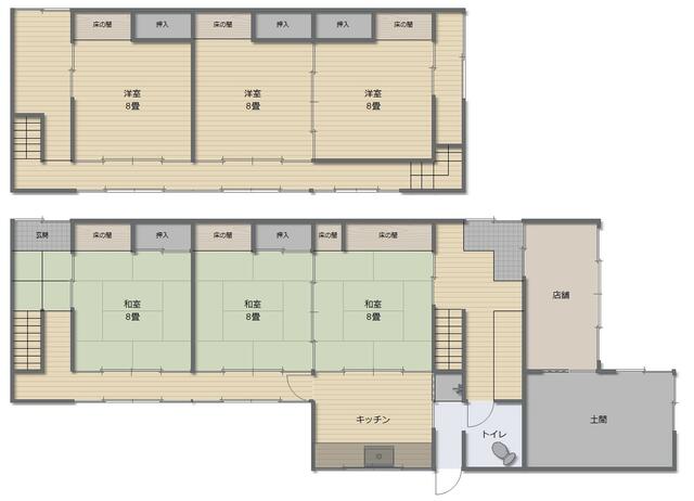 宮城県刈田郡蔵王町の一戸建て | 600万円 | 6DK | 146.88m² | Akiyama house finder