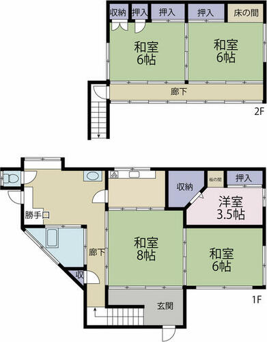 detached 福島県東白川郡矢祭町大字内川字西原