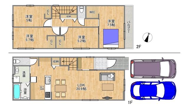 house for sale in 加古郡播磨町, Hyogo | ¥27,980,000 | 4LDK | Akiyama house…