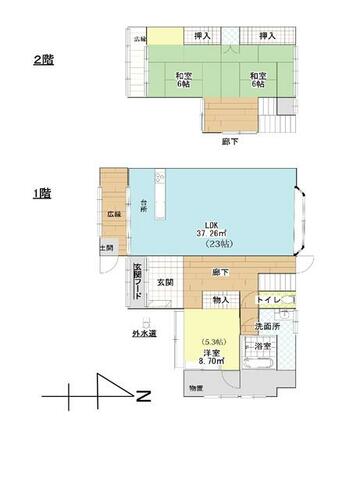 detached 福島県大沼郡会津美里町字本郷道西