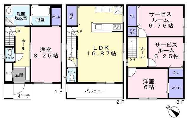 兵庫県神戸市の一戸建て | 5280万円 | 4LDK | 73.88m² | Akiyama house finder