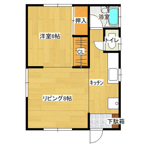 コーポ九_間取り_1