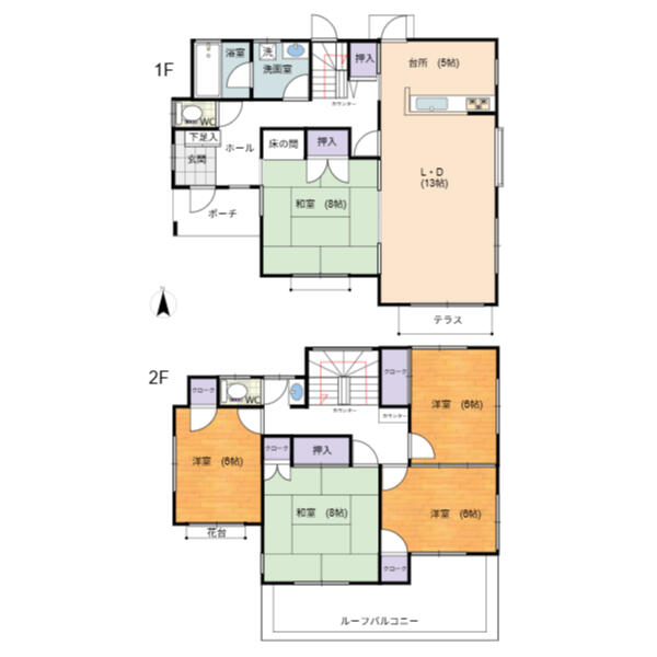 house for sale in 比企郡鳩山町, Saitama | ¥13,800,000 | 5LDK | Akiyama hous…