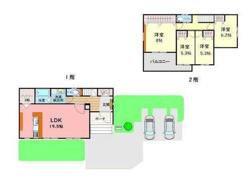 detached 栃木県小山市若木町３丁目