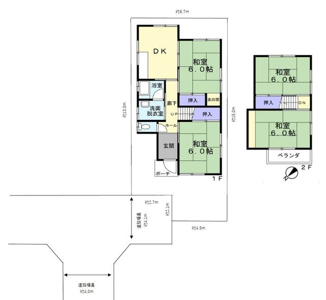 house for sale in 加古郡播磨町, Hyogo | ¥6,300,000 | 4DK | Akiyama house fi…