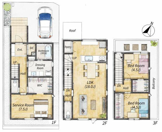 house for sale in 神戸市, Hyogo | ¥47,800,000 | 3SLDK | Akiyama house fi…