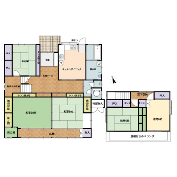 福島県福島市の一戸建て | 1800万円 | 5SDK | 594.81m² | Akiyama house finder