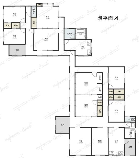 house for sale in かすみがうら市, Ibaraki | ¥9,800,000 | 10DK | Akiyama hous…