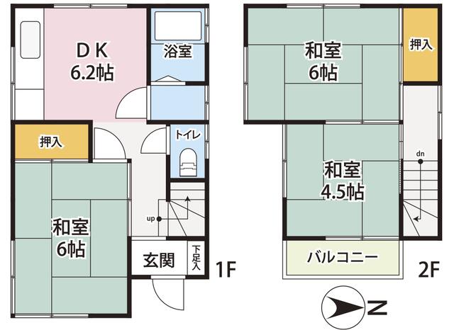 埼玉県所沢市の一戸建て | 750万円 | 3DK | 56.17m² | Akiyama house finder