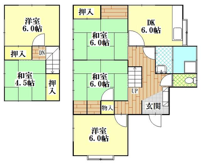 長崎県長崎市の一戸建て | 580万円 | 5DK | 180m² | Akiyama house finder