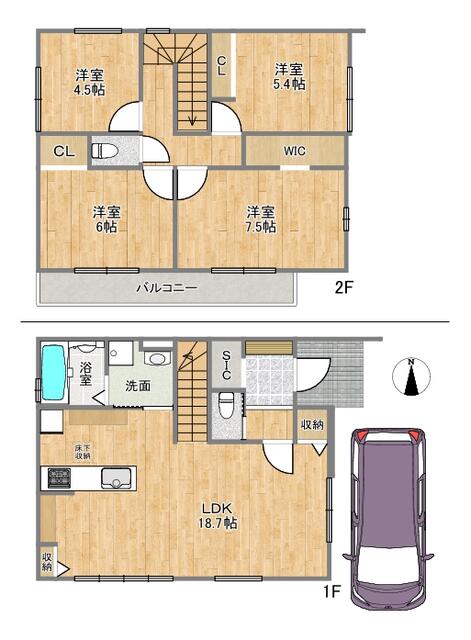 兵庫県明石市の一戸建て | 4898万円 | 4LDK | 99.41m² | Akiyama house finder