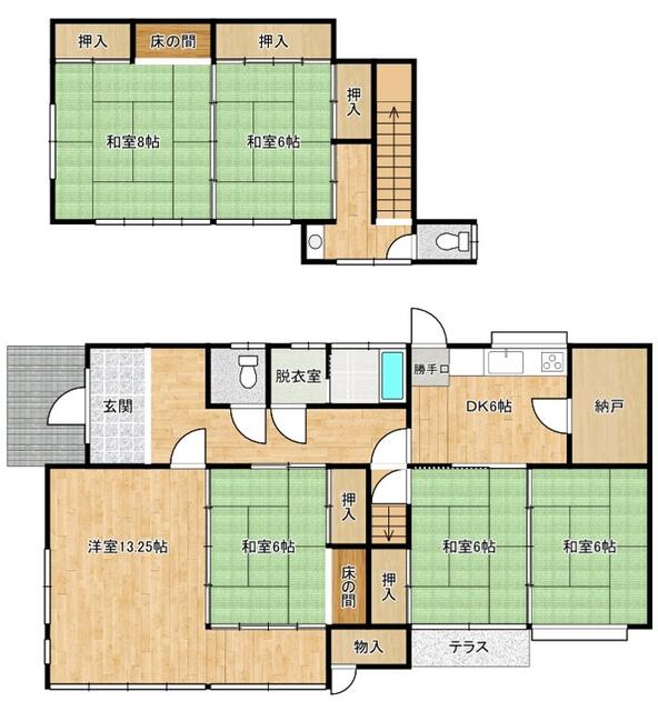 岩手県盛岡市の一戸建て | 300万円 | 6K | 277.36m² | Akiyama house finder