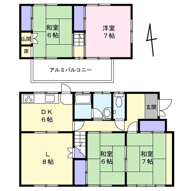 house for sale in 加古郡播磨町, Hyogo | ¥15,800,000 | 5DK | Akiyama house f…
