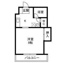 富山県富山市奥田双葉町（賃貸マンション1K・2階・25.51㎡） その1