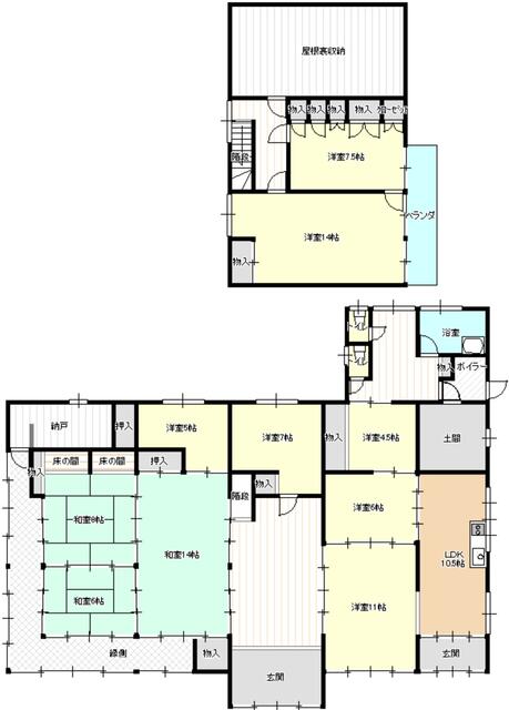 house for sale in 岩手郡雫石町, Iwate | ¥3,000,000 | 10SLDK | Akiyama house…