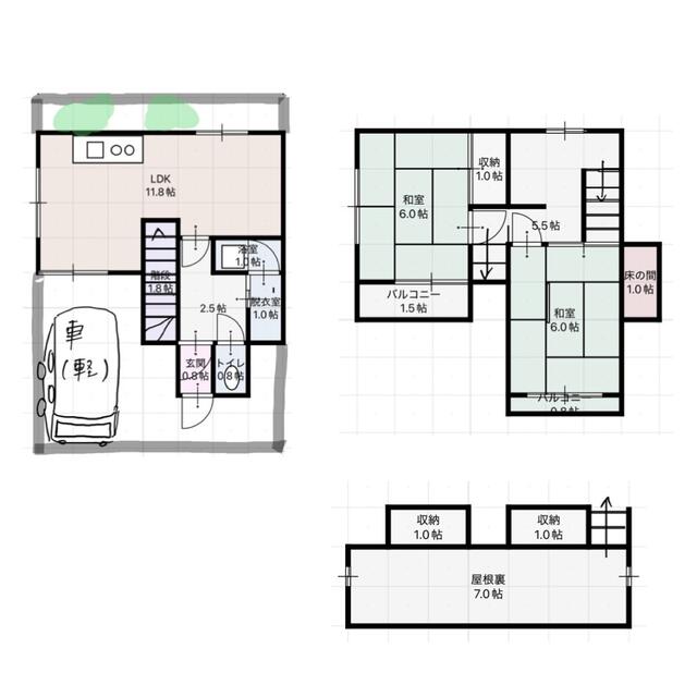 house for sale in Hashimoto, Wakayama | ¥3,950,000 | 2LDK | Akiyama h…