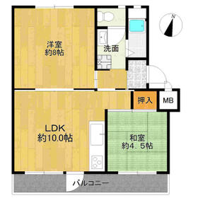 水無瀬青葉ハイツ１２号棟２階