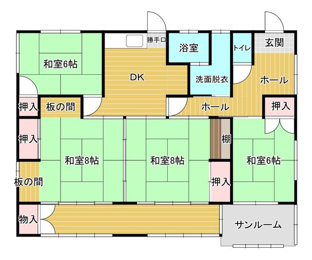 house for sale in 西白河郡矢吹町, Fukushima | ¥4,600,000 | 4SDK | Akiyama ho…