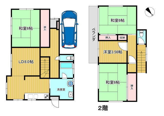 埼玉県さいたま市の一戸建て | 2100万円 | 4DK | 138.02m² | Akiyama house finder