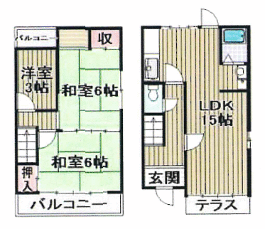 大阪府堺市の一戸建て | 1100万円 | 3LDK | 52.86m² | Akiyama house finder