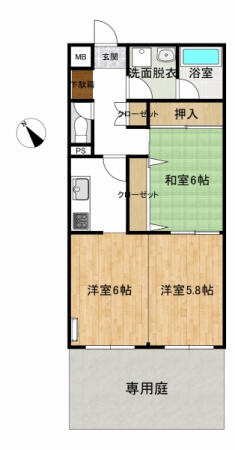 ロワイヤルユウ弘前富田_間取り_0