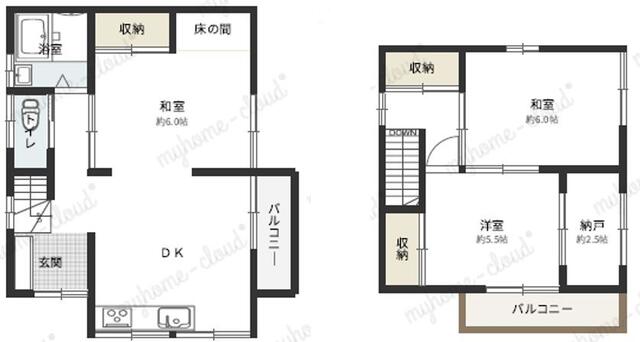 兵庫県神戸市の一戸建て | 780万円 | 3SDK | 89.98m² | Akiyama house finder