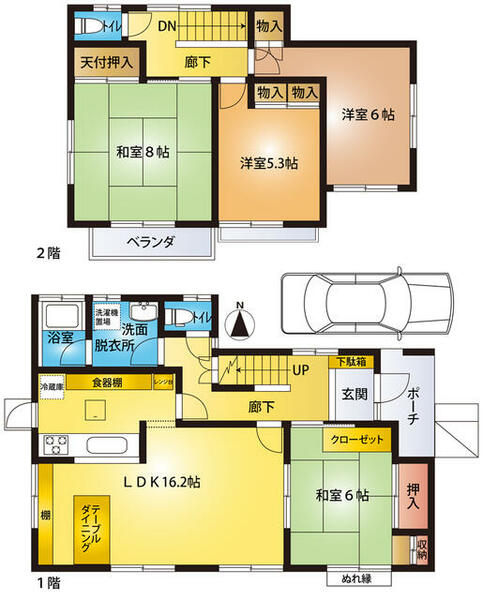 detached 埼玉県比企郡鳩山町鳩ヶ丘５丁目
地図を見る