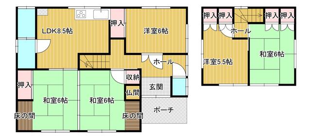 佐賀県神埼郡吉野ヶ里町の一戸建て | 800万円 | 5DK | 208.2m² | Akiyama house finder