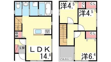 間取り：228059541694
