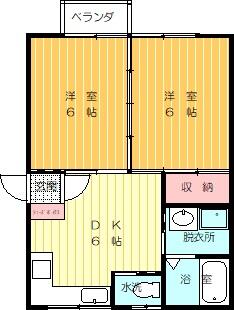 コーポ西本_間取り_0