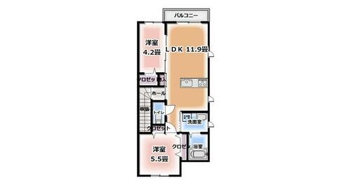 シャーメゾンアキノA_間取り_0