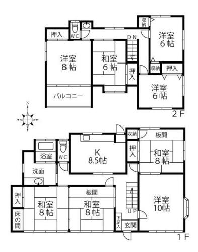 detached 福島県郡山市富田町字上西田